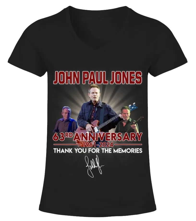 JOHN PAUL JONES 63RD ANNIVERSARY CAMISETA CUELLO PICO MUJER