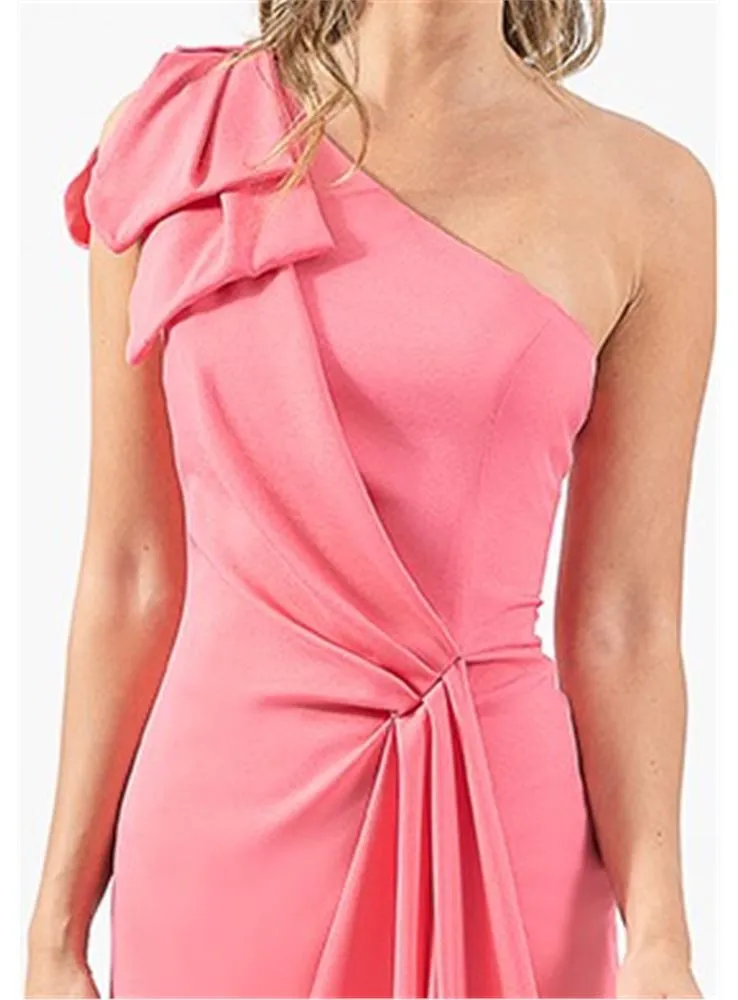 1012.4 VESTIDO MIDI CREPE ASIMETRICO