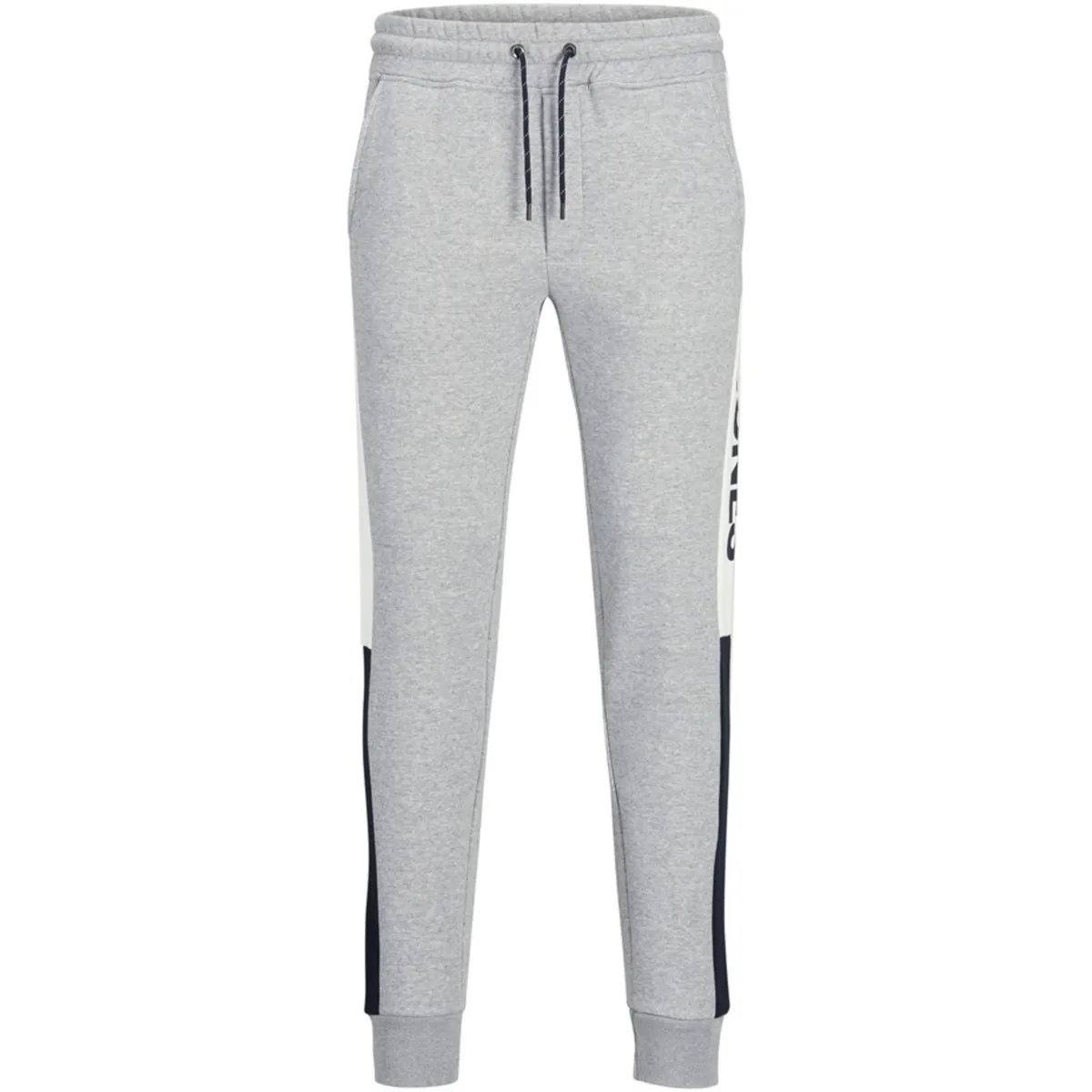 12199434 JPSTWILL LOGO JJBLOCK SWEAT VG PS NOOS LIGHT GREY MELA