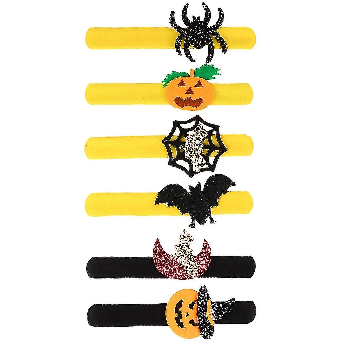 6 Pcs Halloween Clap Circle Bracelets Party Decorative Wristbands For Men Women