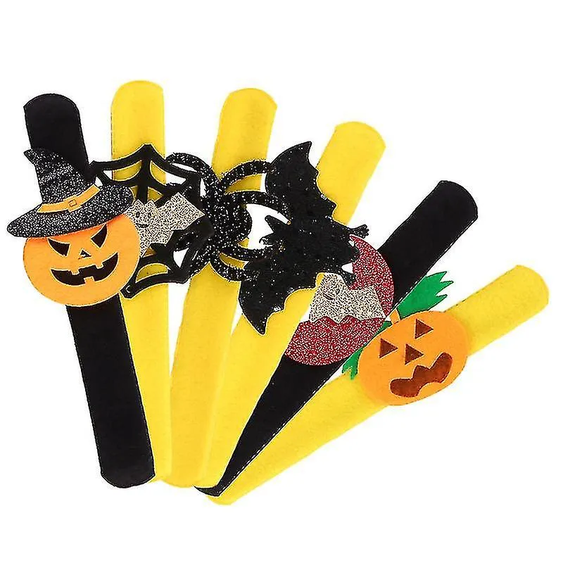 6 Pcs Halloween Clap Circle Bracelets Party Decorative Wristbands For Men Women