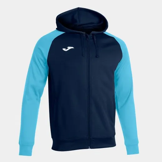 ACADEMY IV ZIPUP HOODIE NAVY FLUOR TURQUOISE