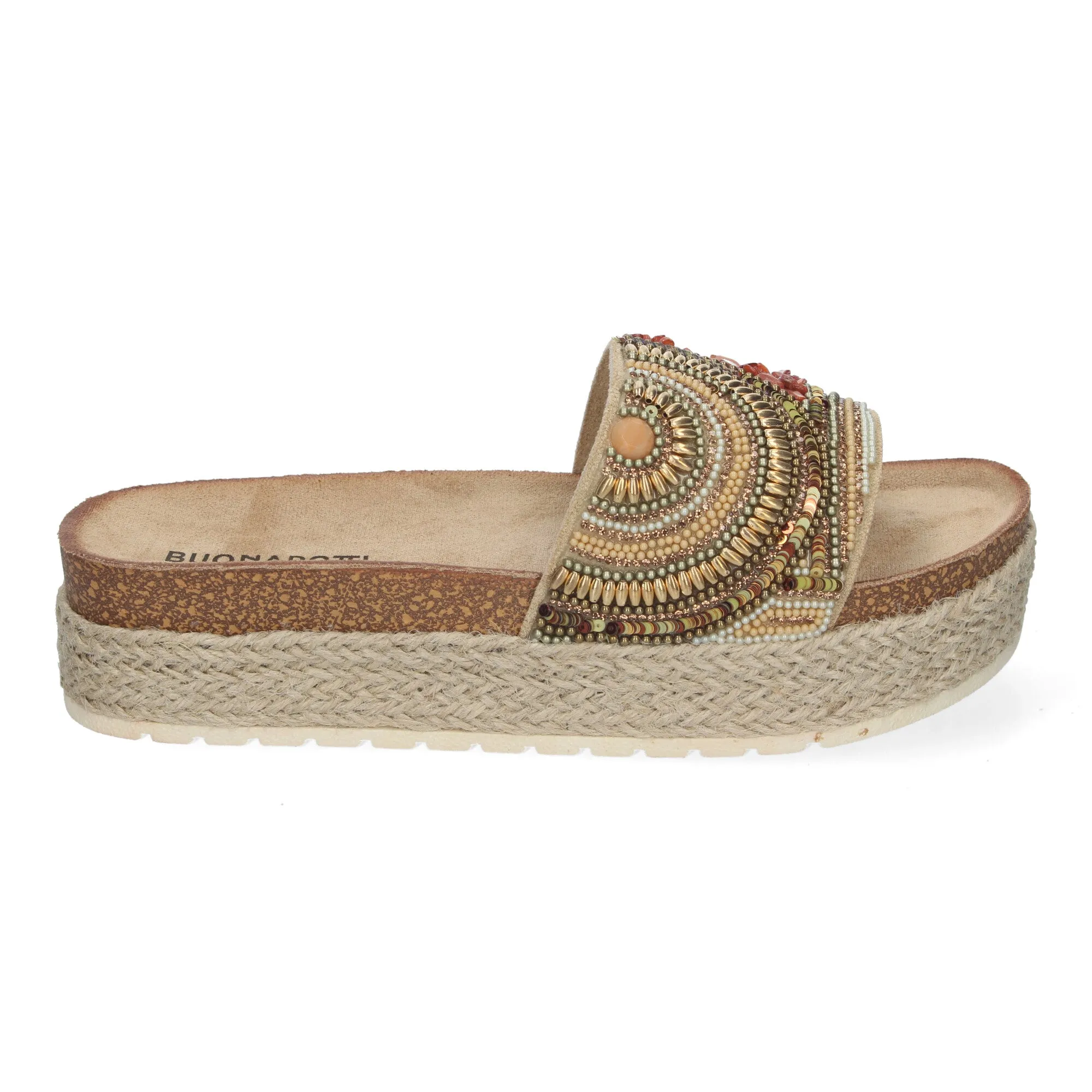 ALESSA GOLD  SANDALIA CON PLATAFORMA BAJA