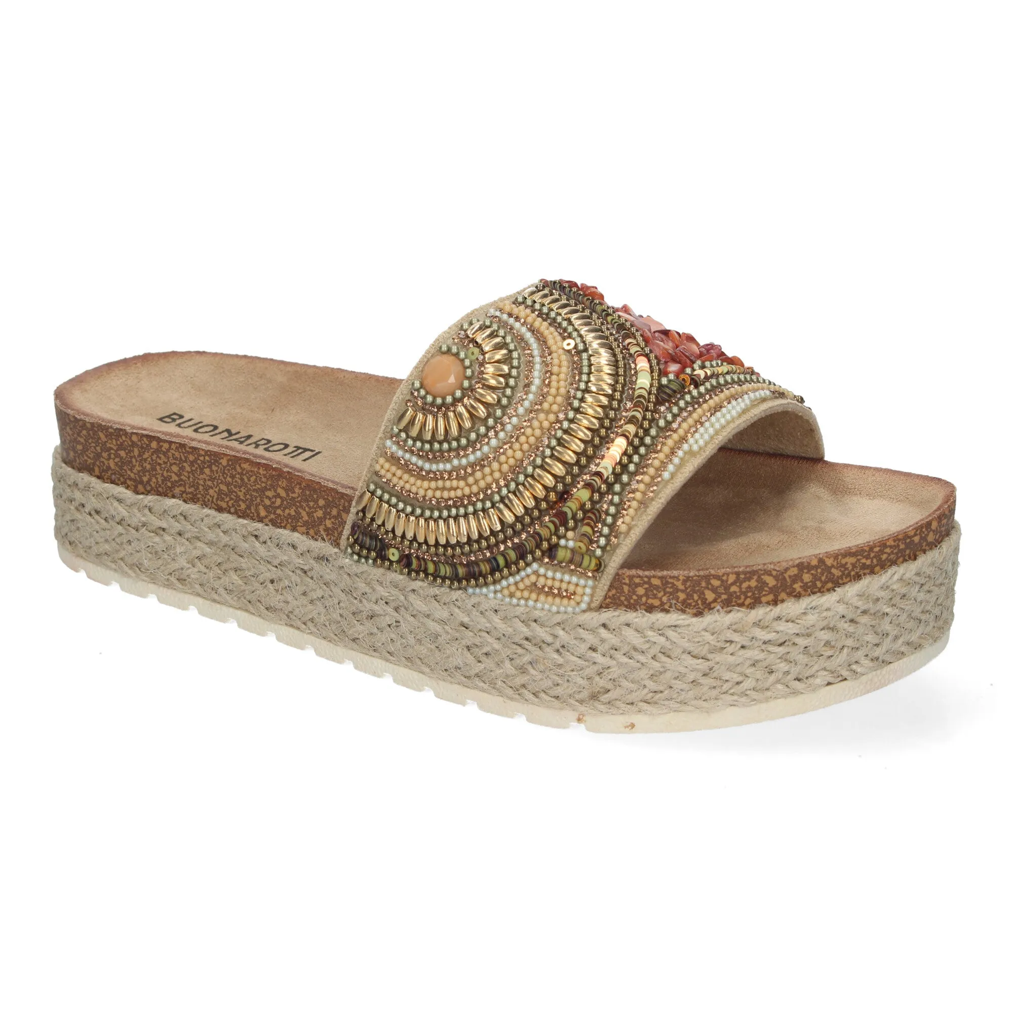 ALESSA GOLD  SANDALIA CON PLATAFORMA BAJA