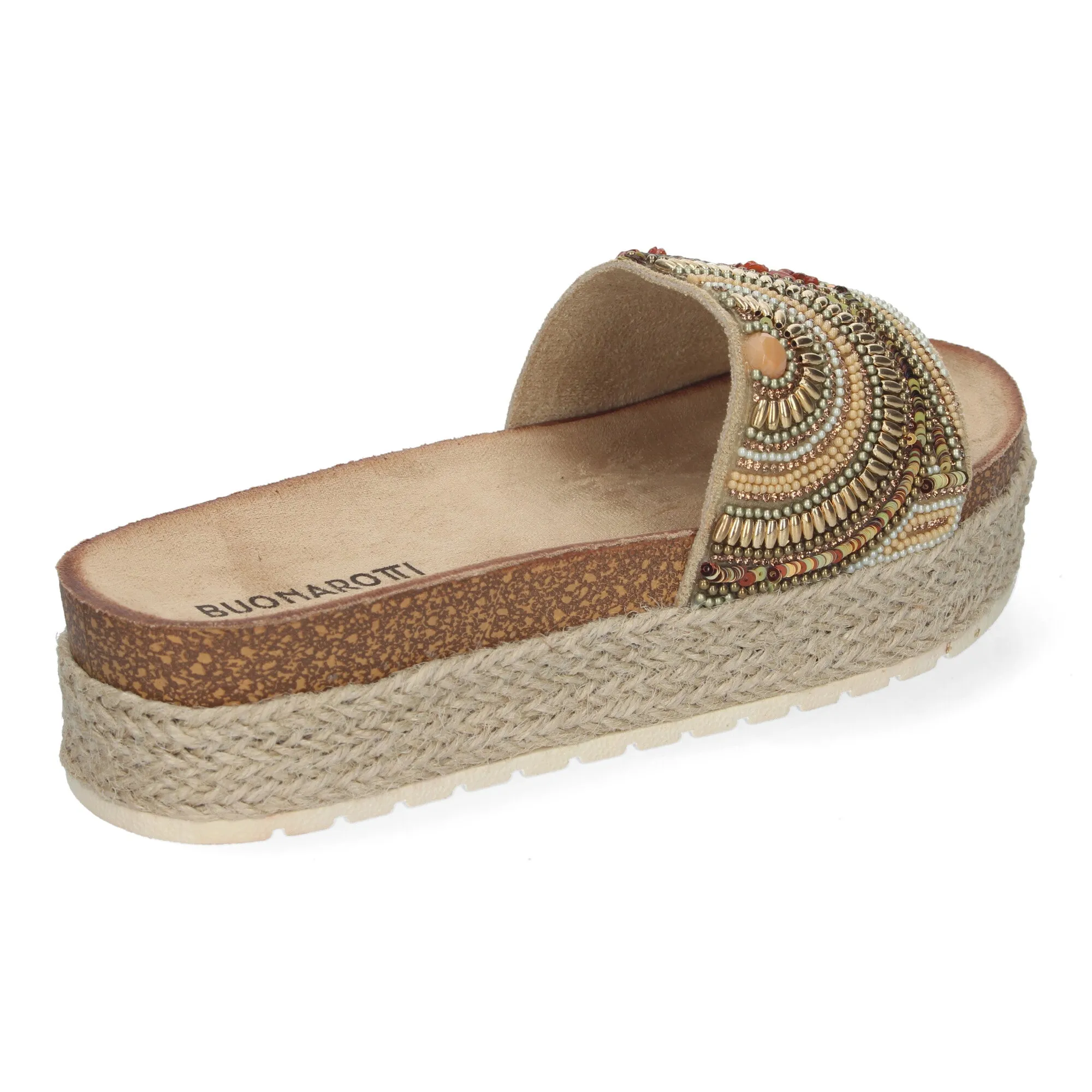 ALESSA GOLD  SANDALIA CON PLATAFORMA BAJA