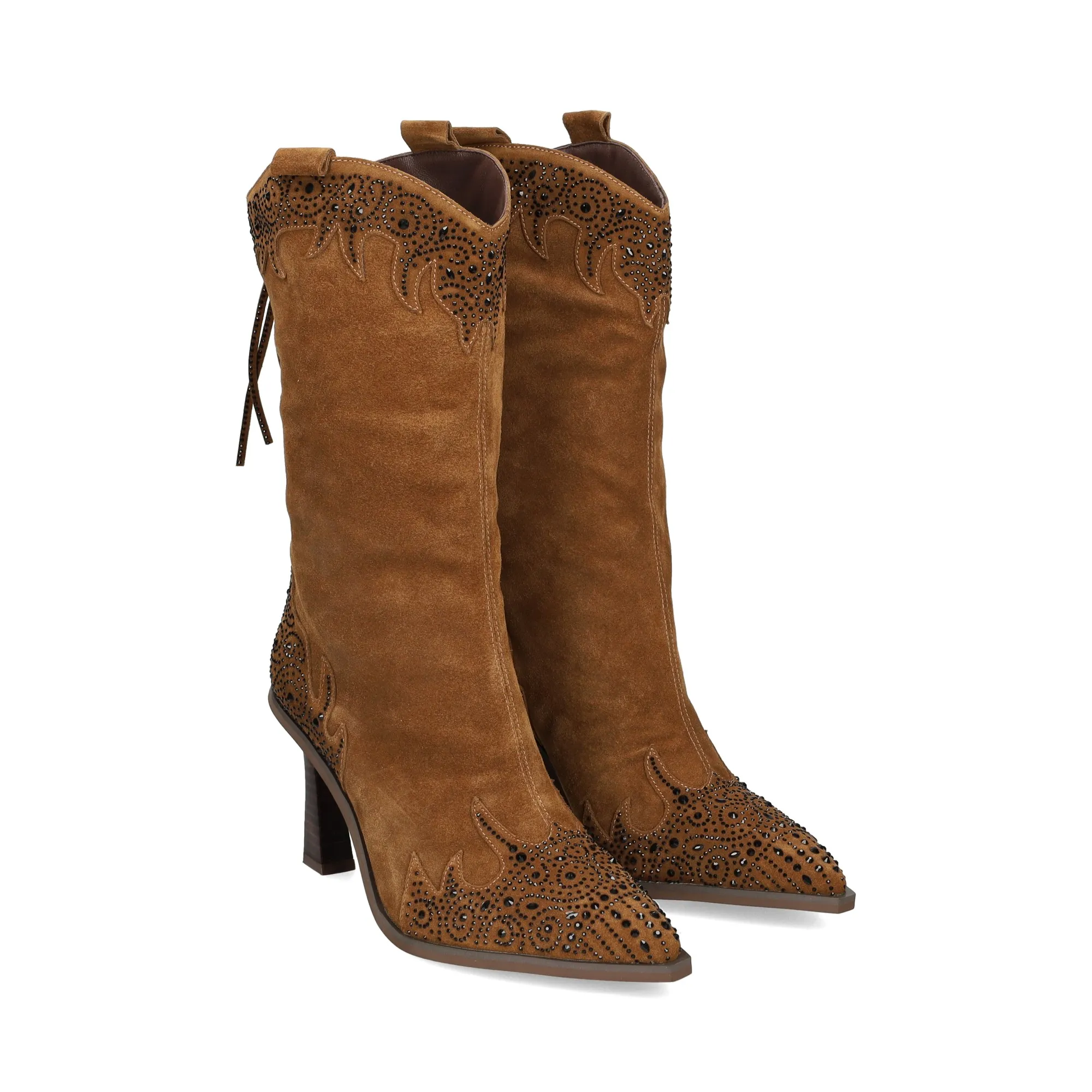 ALMA EN PENA Botas con tacón de Mujer CAMEL