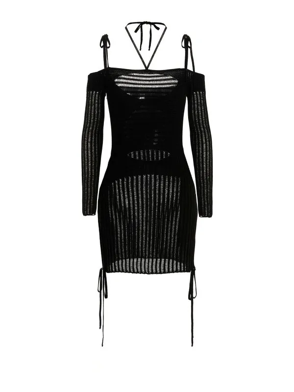 ANDREāDAMO VESTIDO CORTO  NEGRO