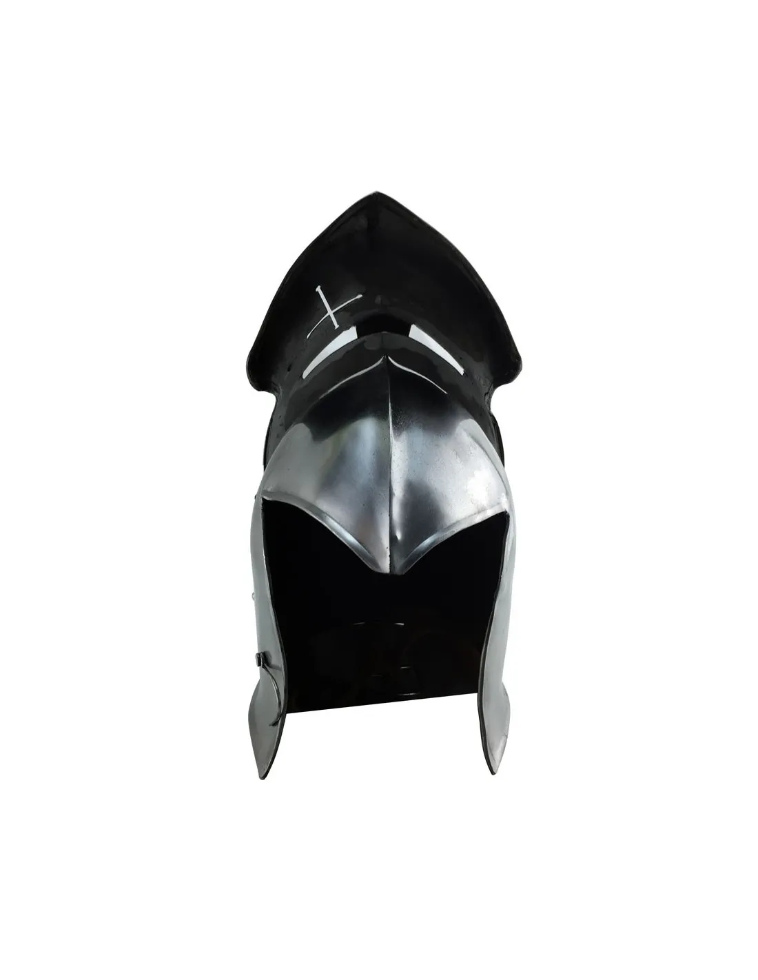 Bacinete medieval con visor