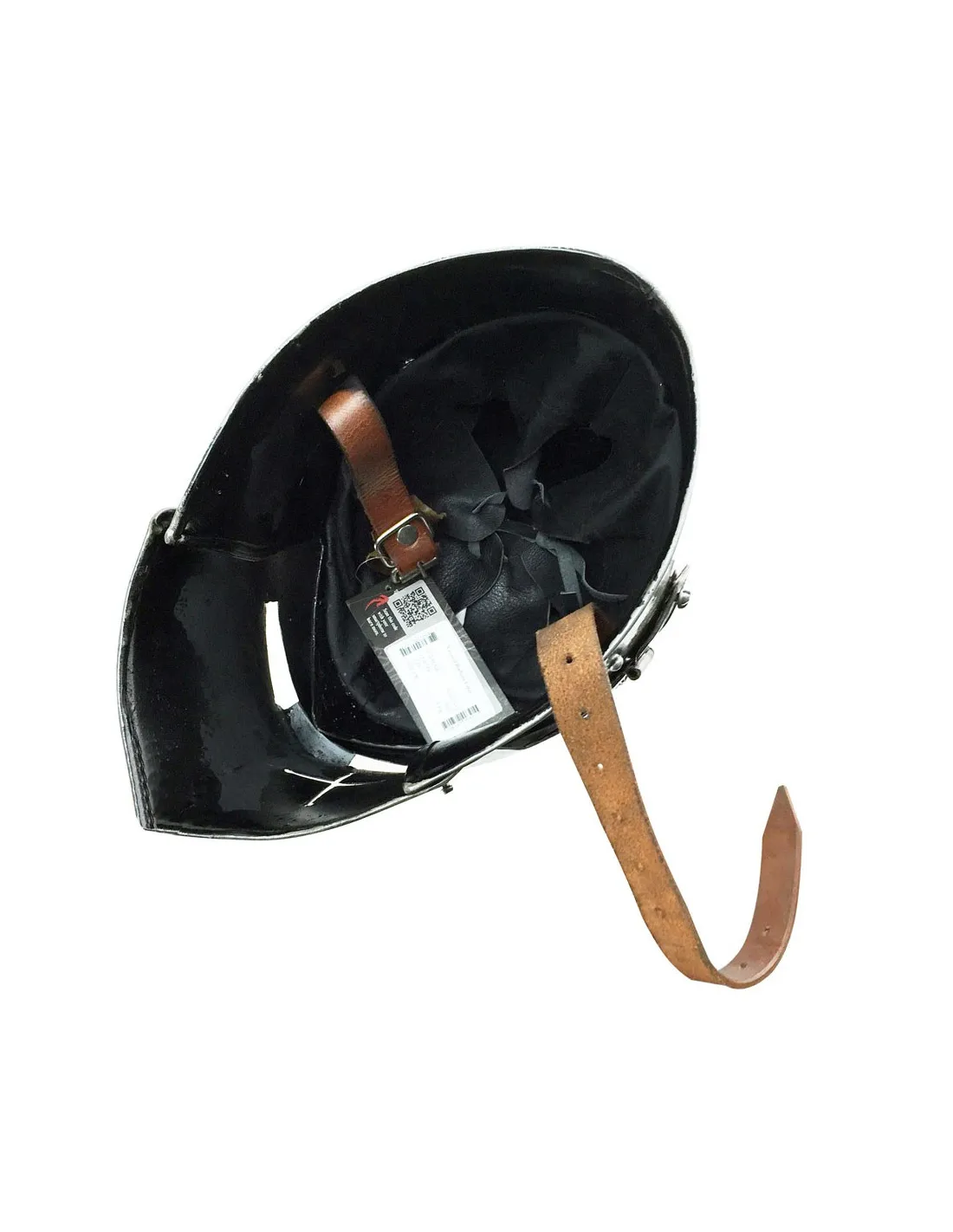 Bacinete medieval con visor