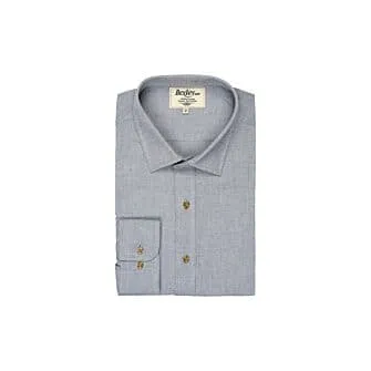 BLUE LIGHT GREY OXFORD SHIRT  EVRARD