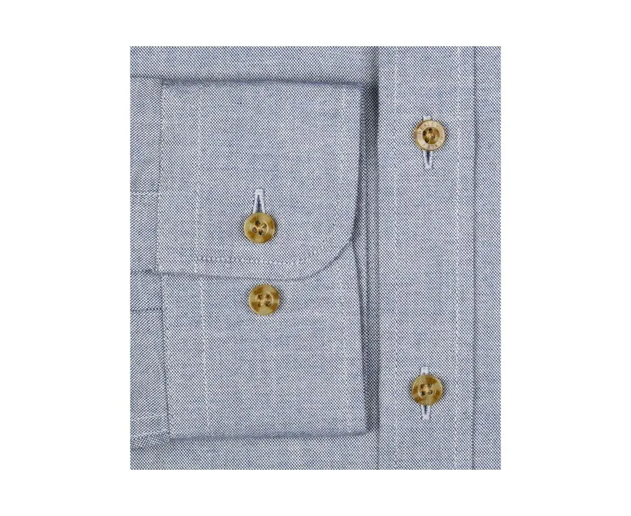 BLUE LIGHT GREY OXFORD SHIRT  EVRARD