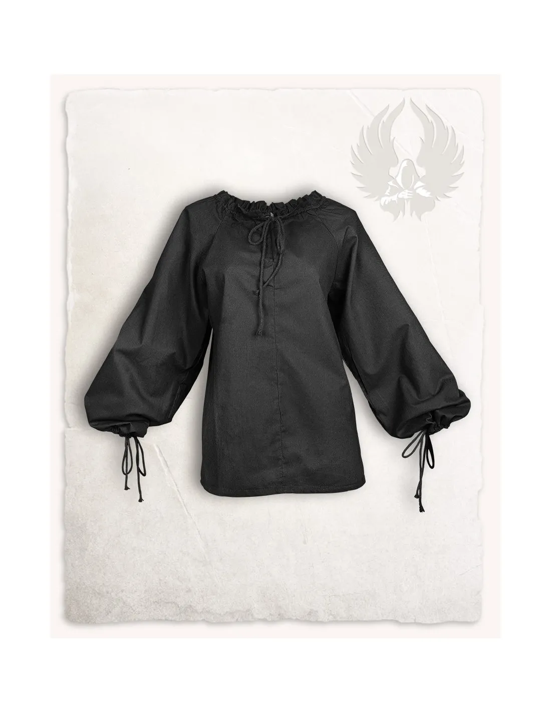 Blusa medieval Annabelle negra