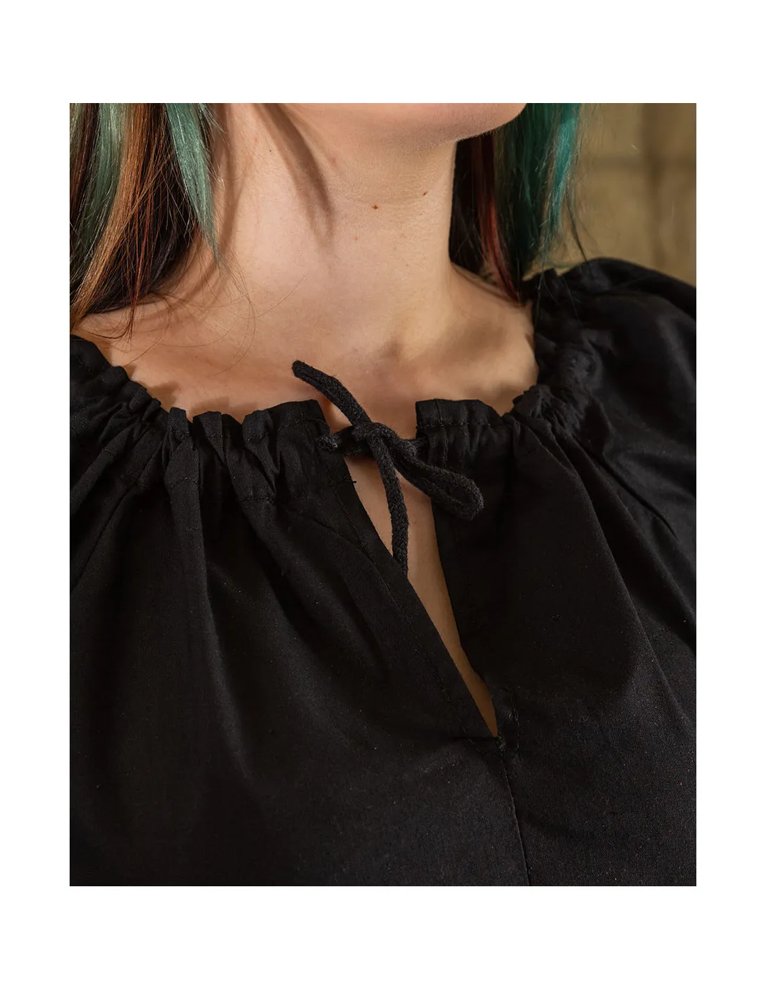 Blusa medieval Annabelle negra