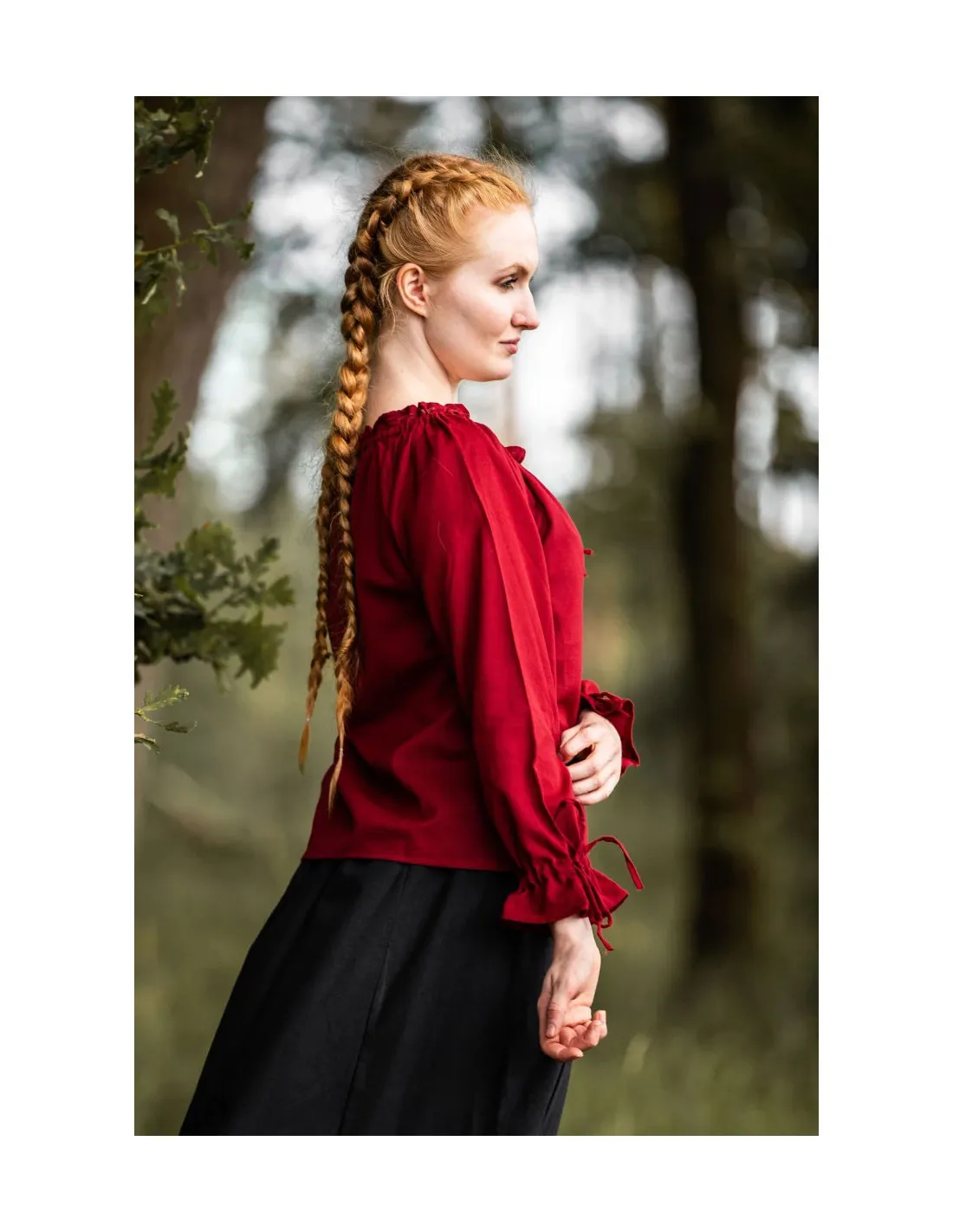 Blusa medieval manga larga
