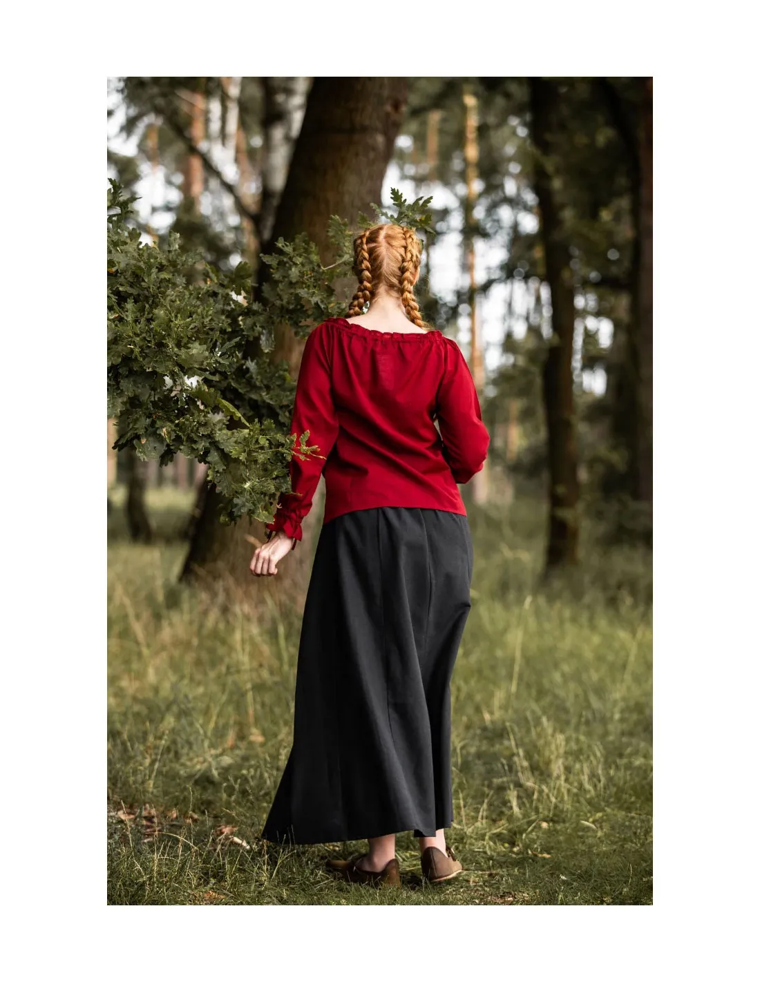 Blusa medieval manga larga