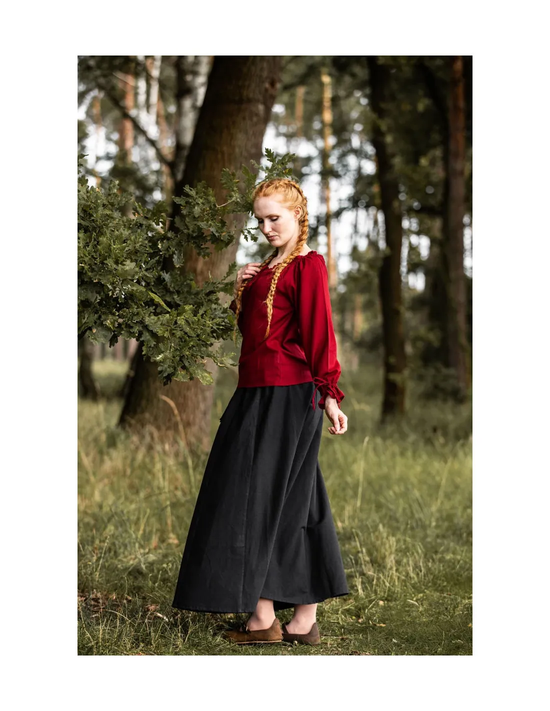 Blusa medieval manga larga
