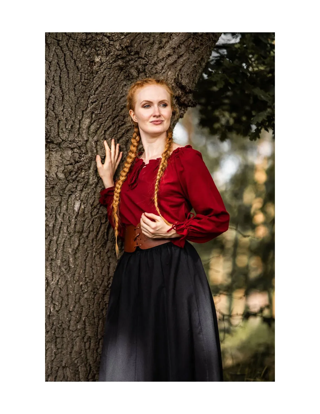 Blusa medieval manga larga