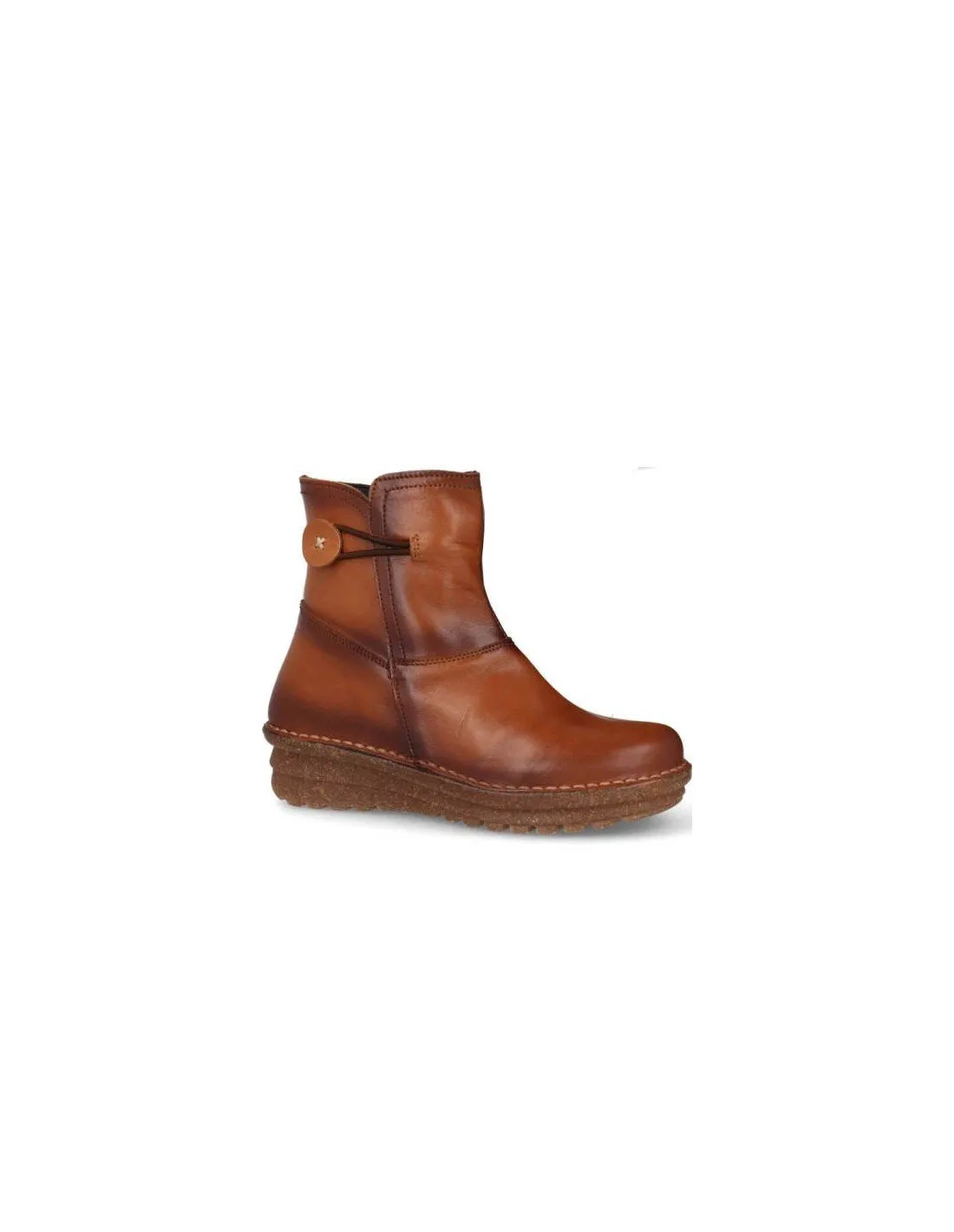 Botines mujer piel suela goma