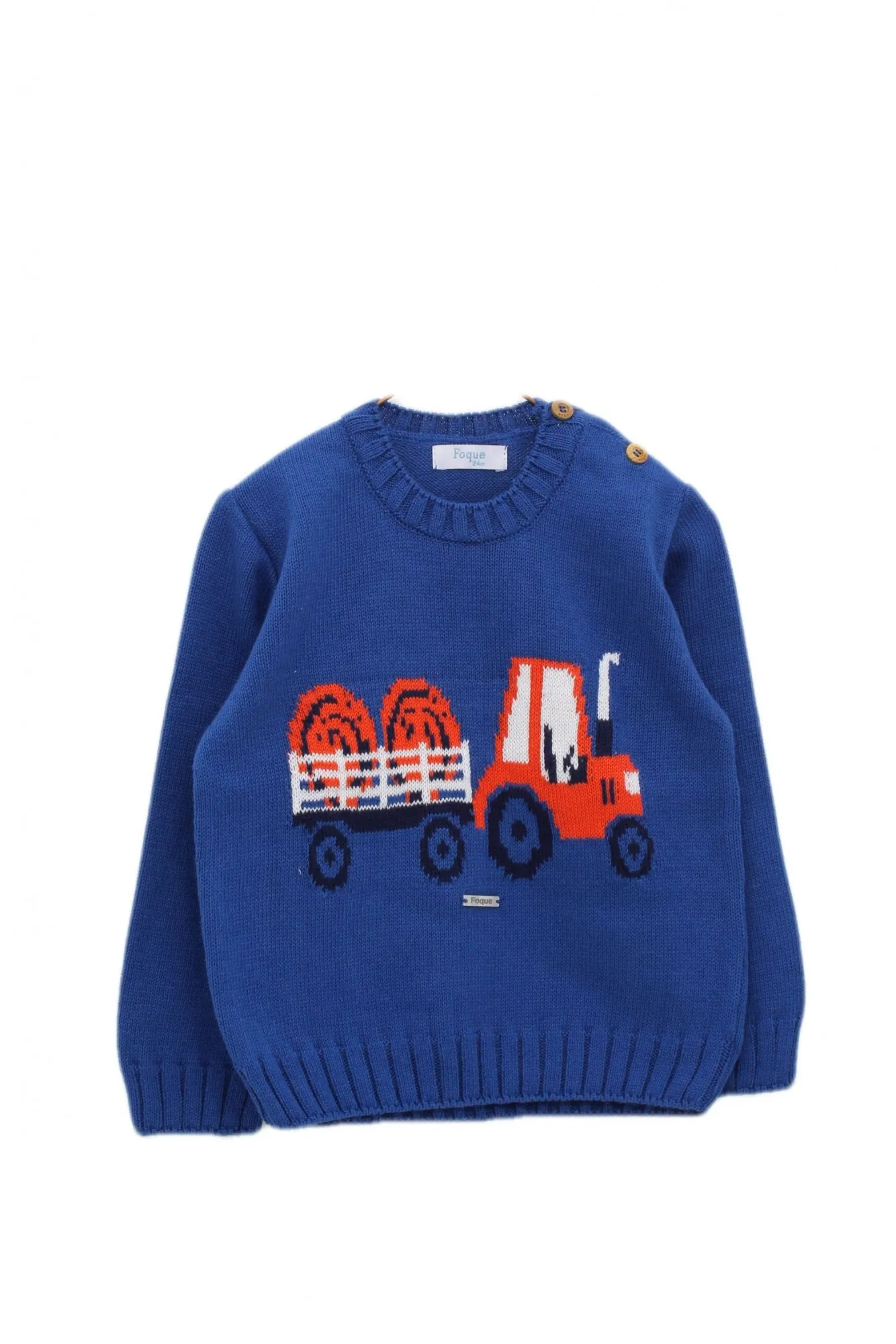Boy's sweater with Foque Tractor print