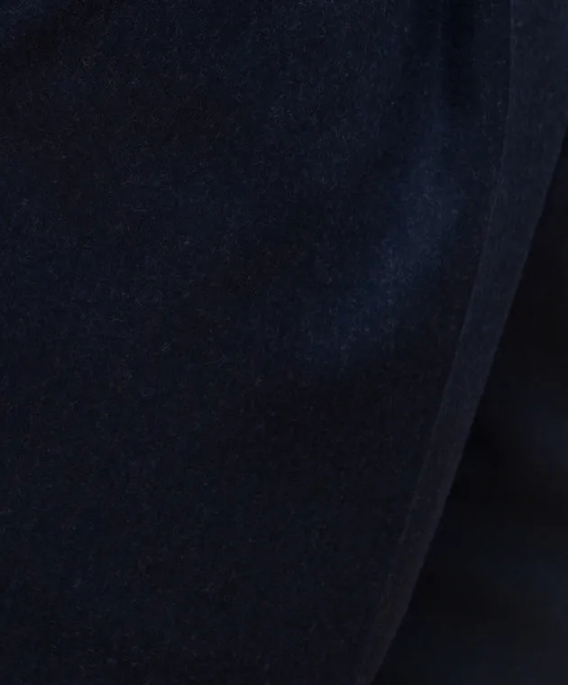 Brunello Cucinelli Blue pants made of wool