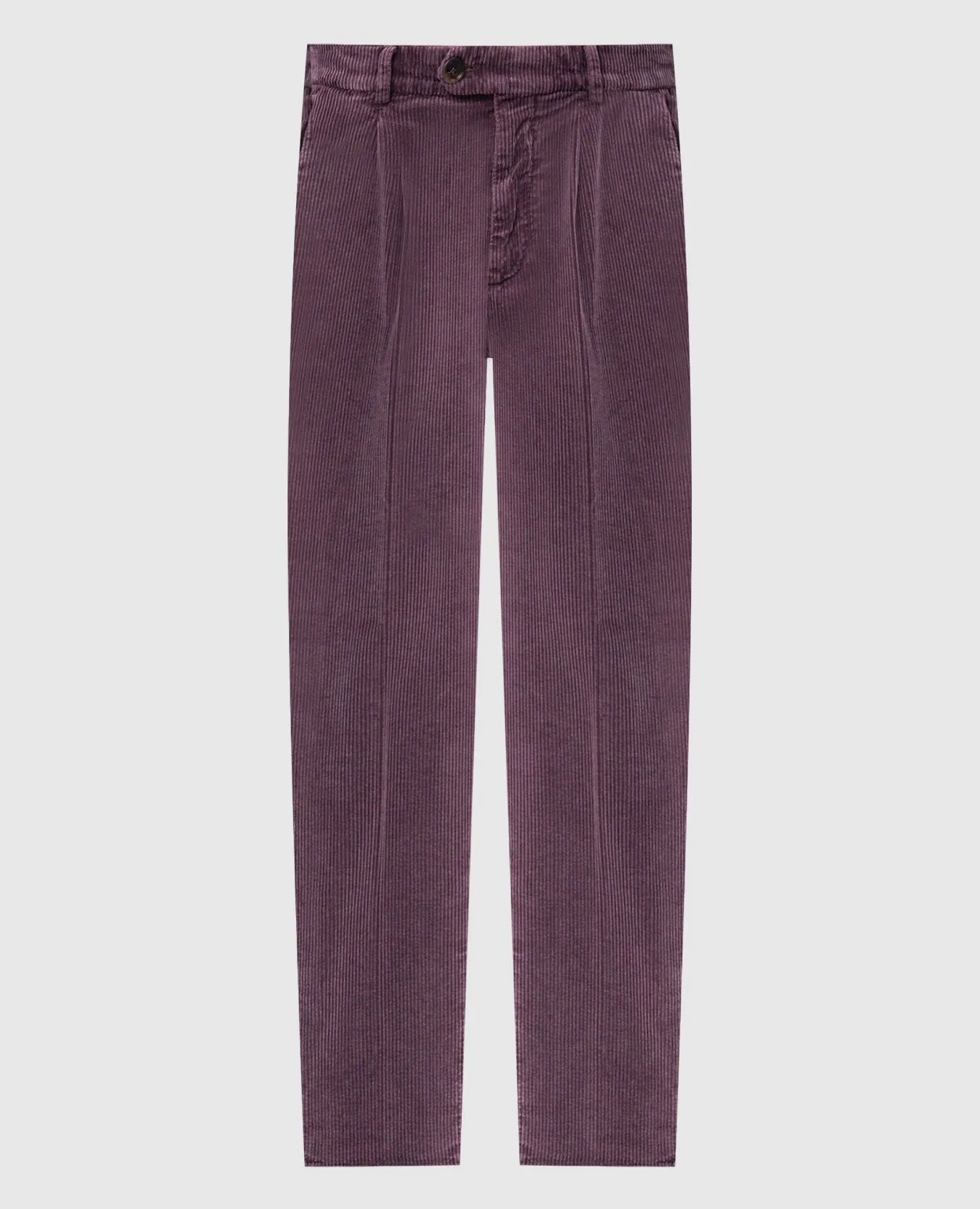 Brunello Cucinelli Purple corduroy pants