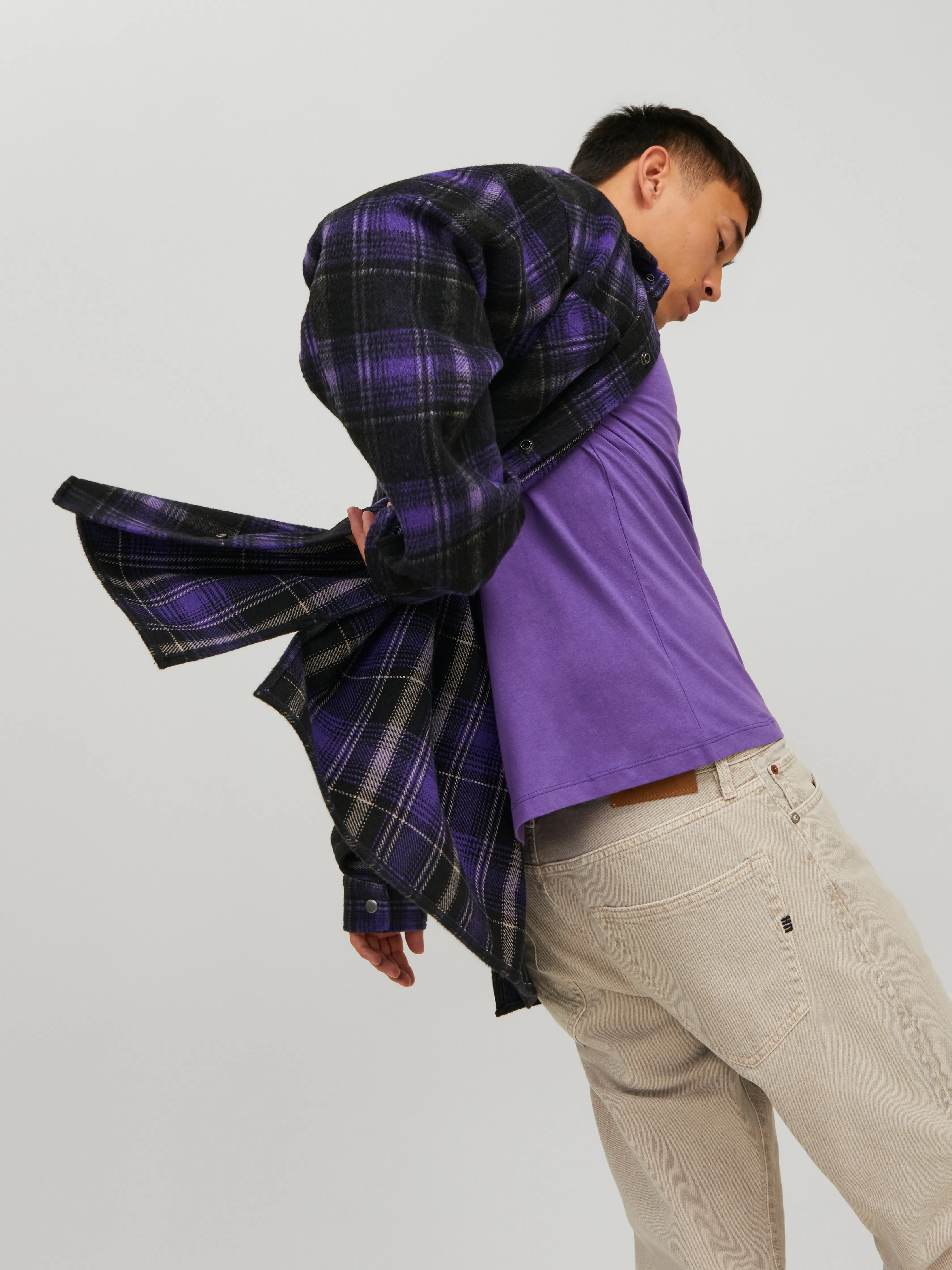 Camisa chaqueta Corte regular | Violeta oscuro | Jack & Jones®