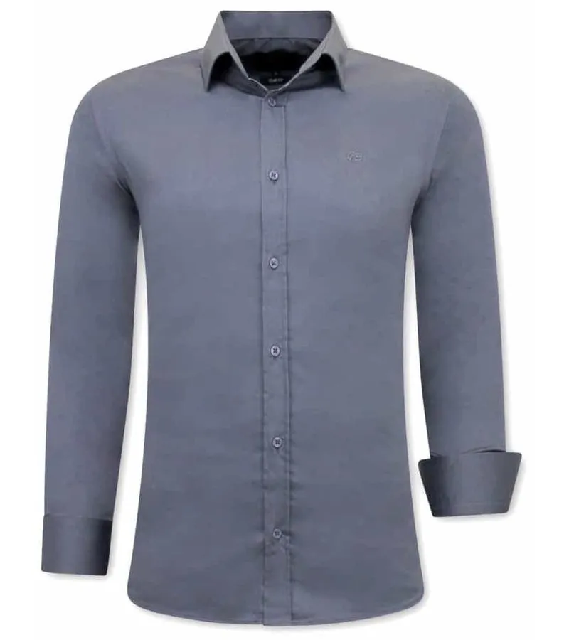 CAMISA CLASICA HOMBRE   3080  GRIS