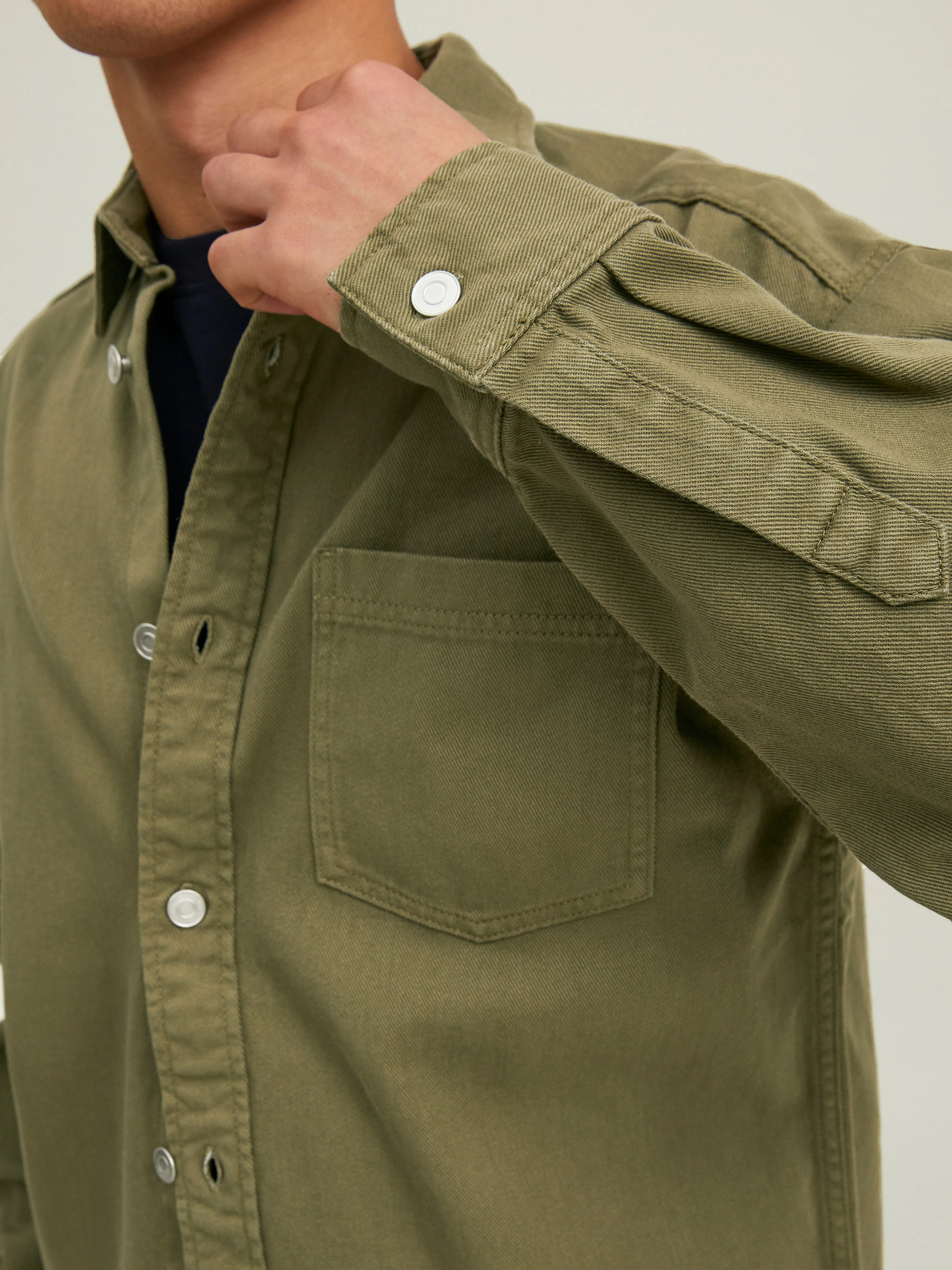 Camisa informal Corte regular | Verde oscuro | Jack & Jones®