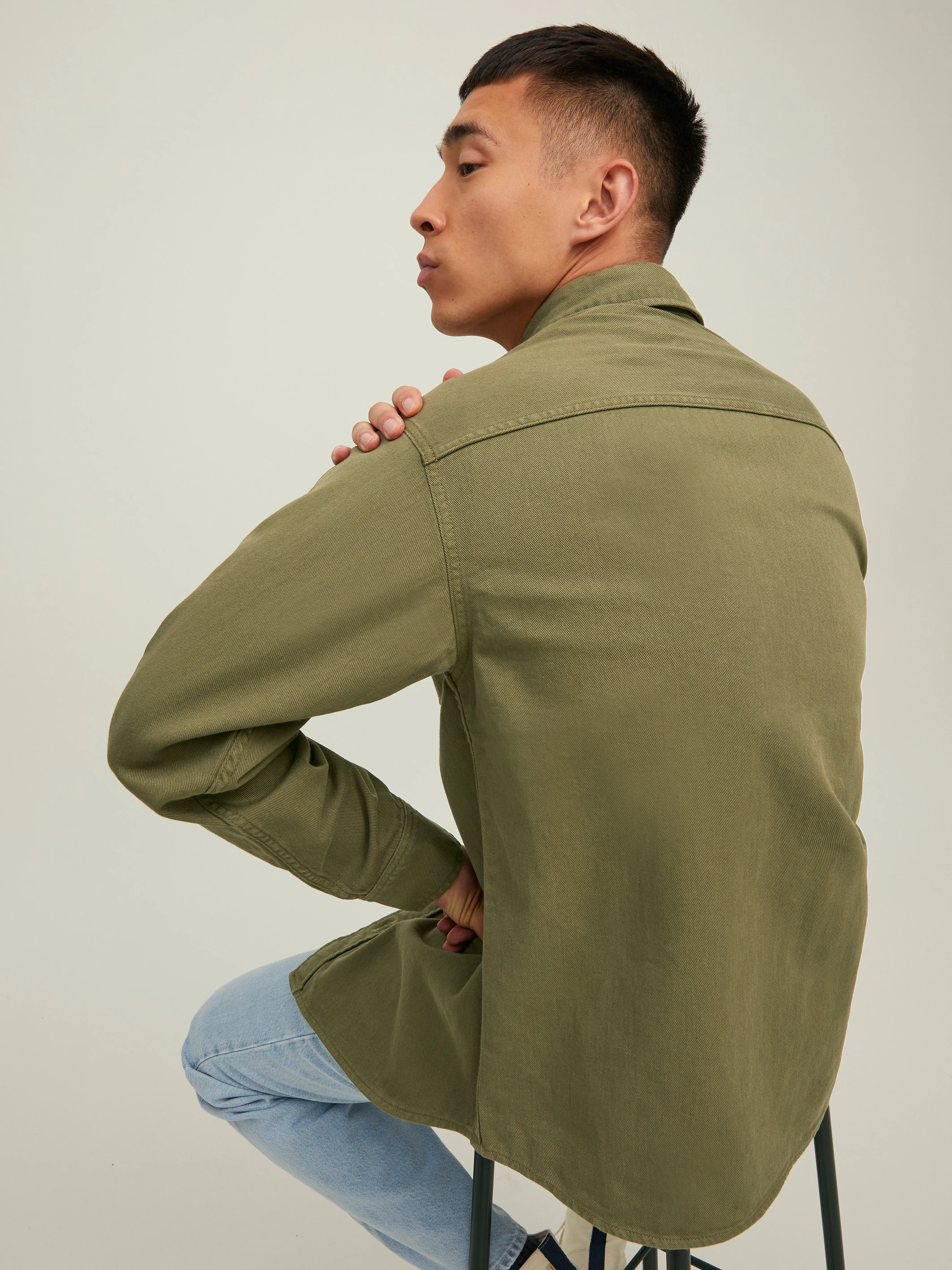 Camisa informal Corte regular | Verde oscuro | Jack & Jones®