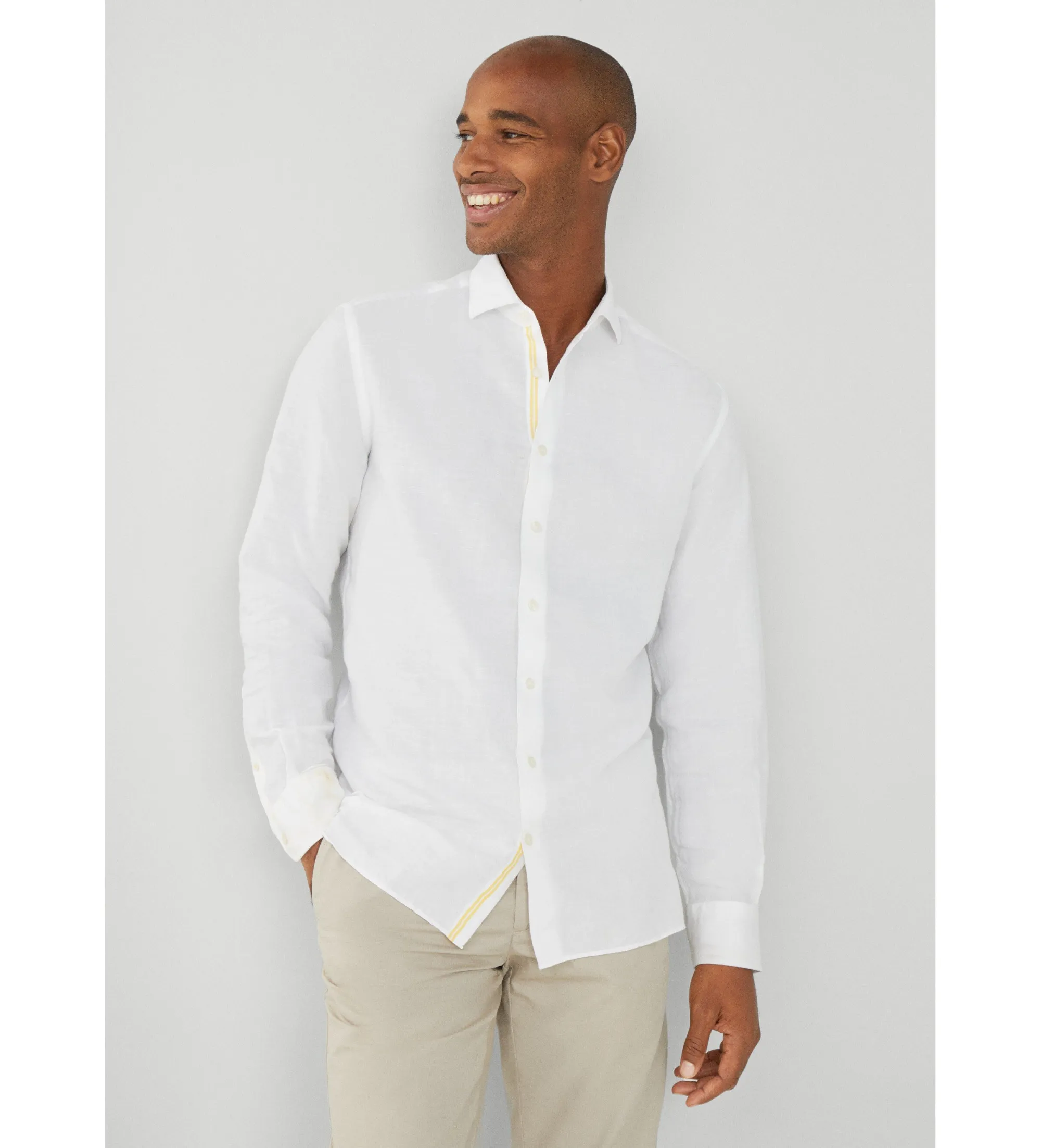 Camisa Lino blanco