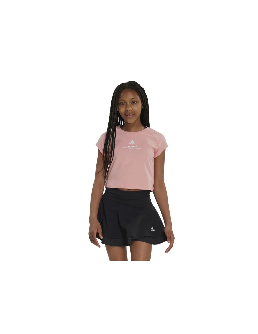 Camiseta adidas Street Jam Short Niña Rosa