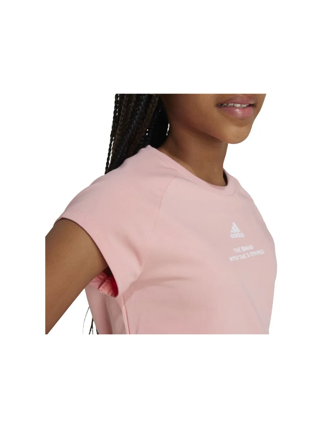 Camiseta adidas Street Jam Short Niña Rosa
