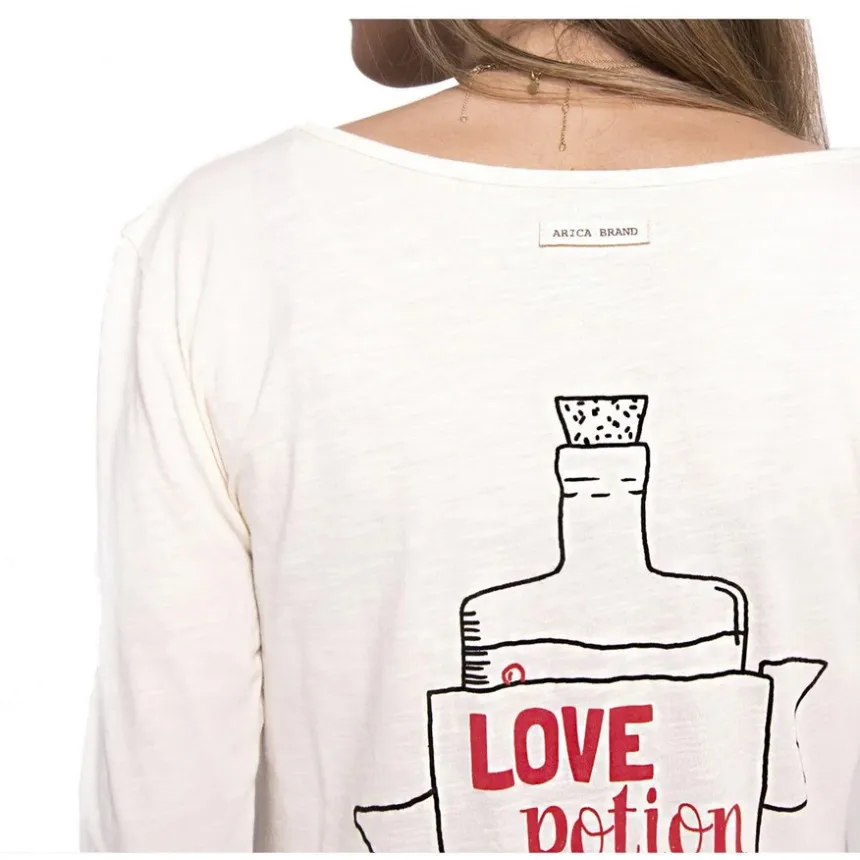 Camiseta Arica Love Tee Para Mujer