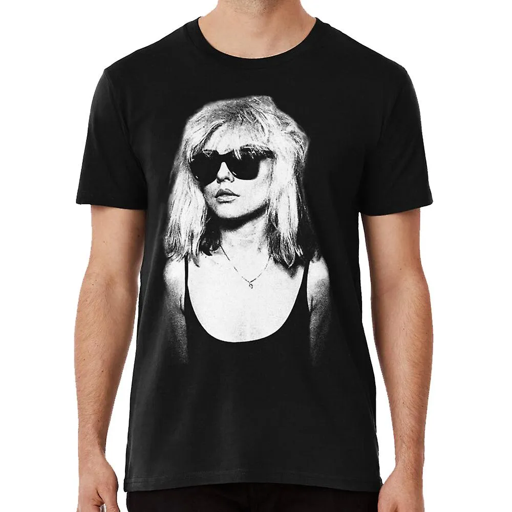 Camiseta blondie canción blondie banda rubia negro banda rubia blanco
