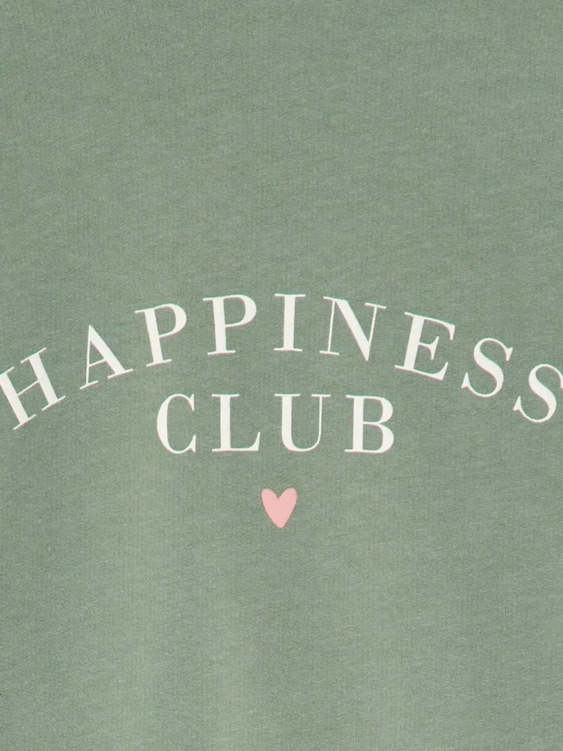 CAMISETA CON MANGA LARGA ABOMBADA  VERDE