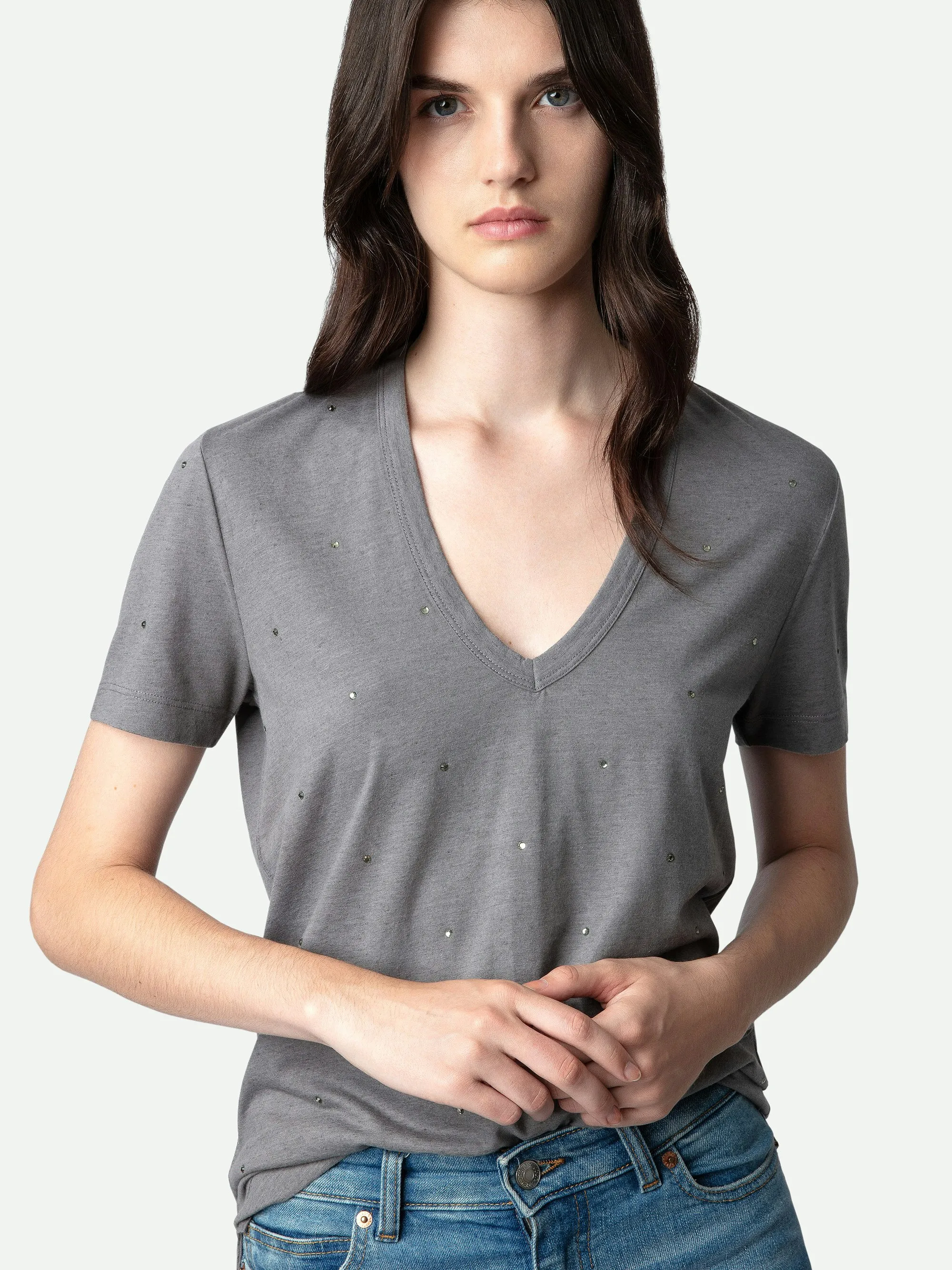 Camiseta con strass Wassa