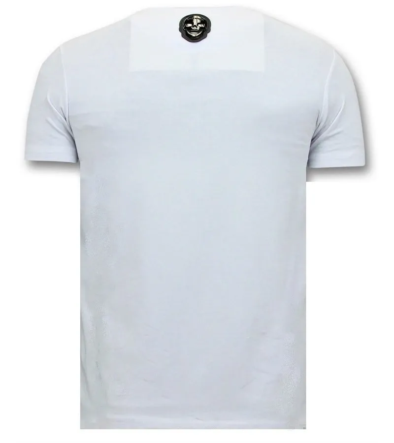 CAMISETA DE HOMBRE  NASA AMERICAN  BLANCO