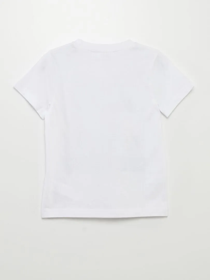 CAMISETA DE MANGA CORTA 'SUPERMARIO'  BLANCO