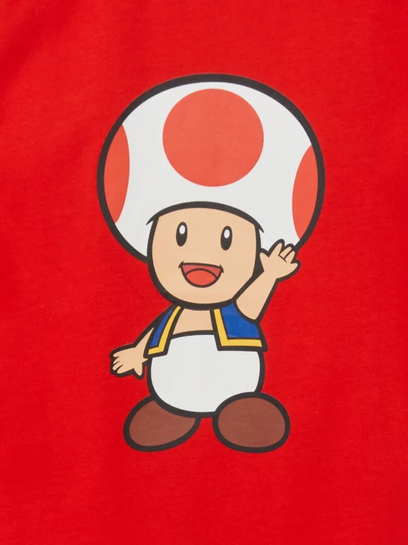 CAMISETA DE MANGA CORTA 'SUPERMARIO'  ROJO