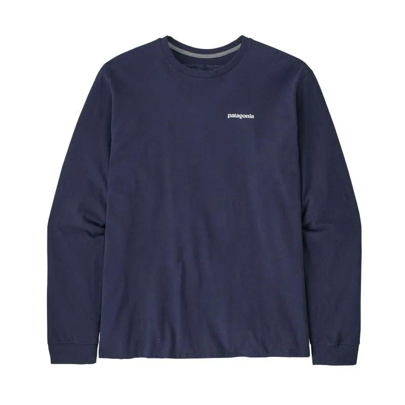 CAMISETA DE MANGA LARGA PARA HOMBRE PATAGONIA L/S P6 LOGO RESPONSIBILITEE (CLASSIC NAVY)