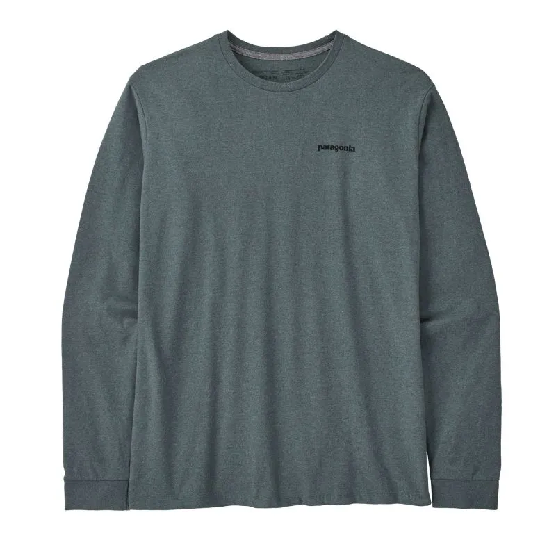 CAMISETA DE MANGA LARGA PARA HOMBRE PATAGONIA L/S P6 LOGO RESPONSIBILITEE (NUEVO VERDE)