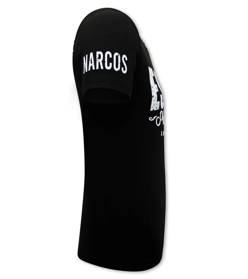 CAMISETA ESCOBAR PABLO HOMBRE  NEGRO