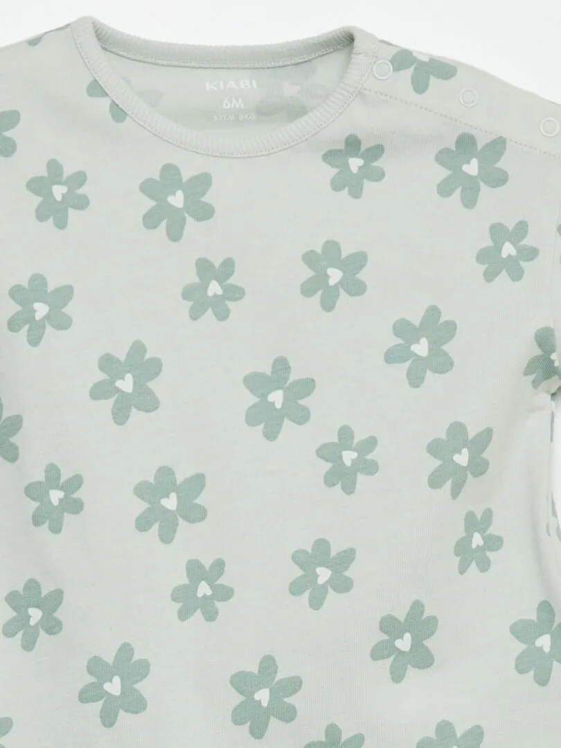 CAMISETA ESTAMPADA OVERSIZE  VERDE