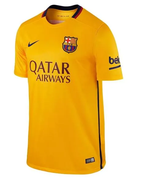 Camiseta Fútbol Nike  2º F.C. Barcelona  Amarillo