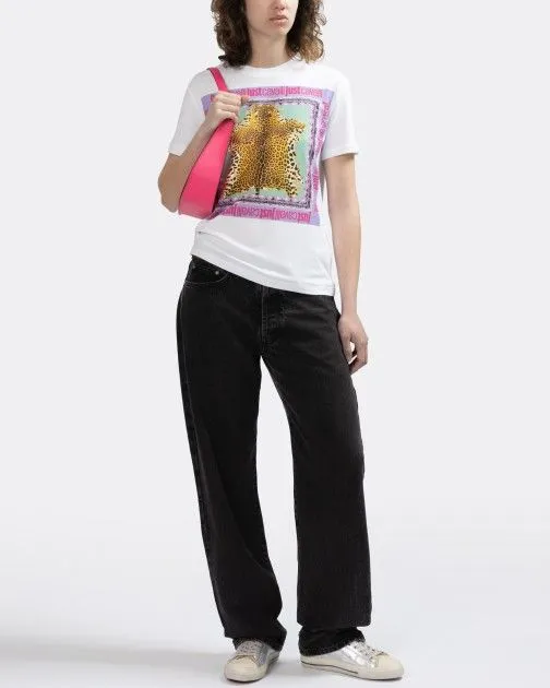 Camiseta Just Cavalli 74PBHF09 Blanco