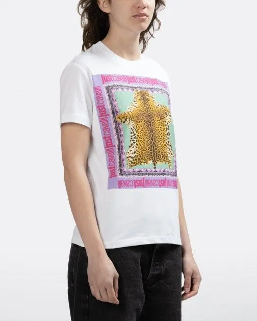 Camiseta Just Cavalli 74PBHF09 Blanco