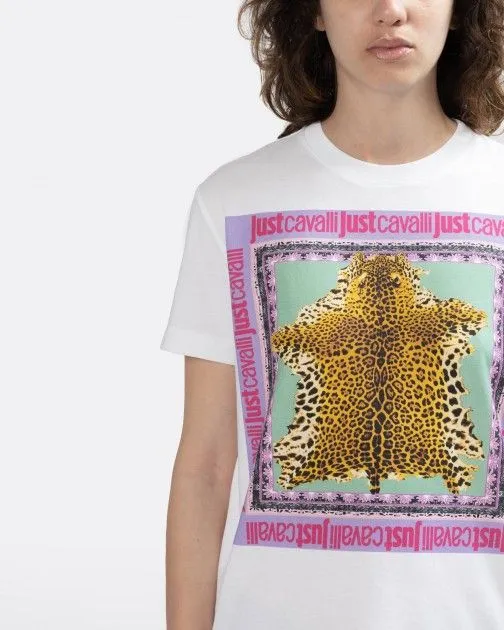Camiseta Just Cavalli 74PBHF09 Blanco