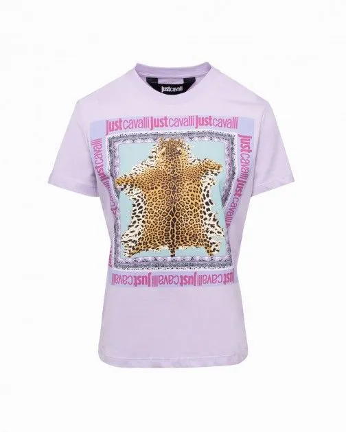 Camiseta Just Cavalli 74PBHF09 Morado