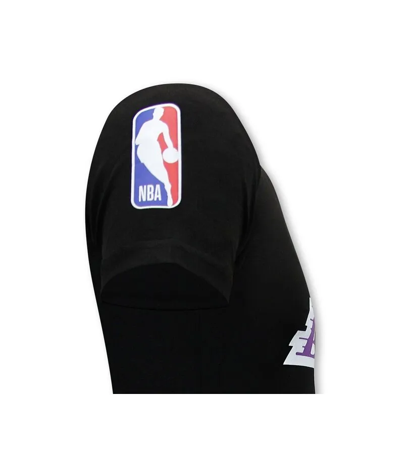 CAMISETA LAKERS PRINT HOMBRE  NEGRA