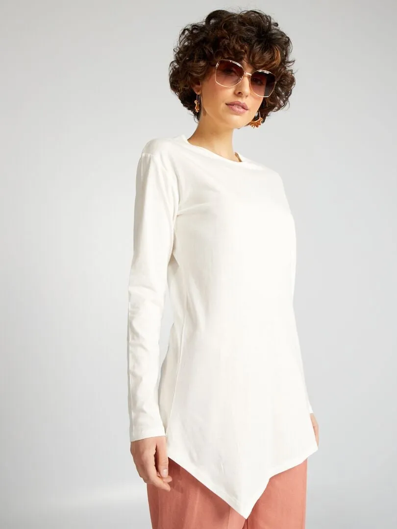 CAMISETA LARGA  BEIGE
